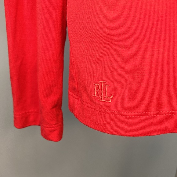 Ralph Lauren Red Turtleneck Sz Petite Small - Picture 3 of 7